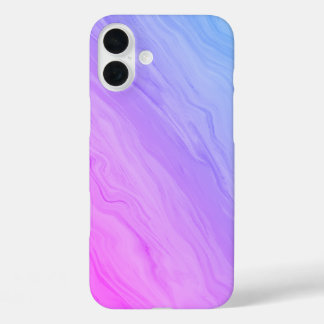 Funda iPhone 16 Plus Marble Luxe - degradado azul y violeta