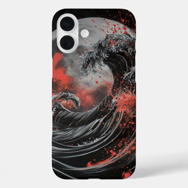 Funda iPhone 16 Plus "Marea sanguínea" (Reverso )