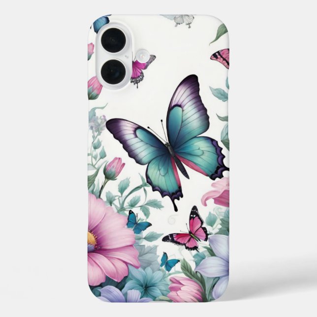 Funda iPhone 16 Plus Mariposa (Reverso )