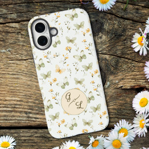 Funda iPhone 16 Plus Mariposa monográfica personalizada