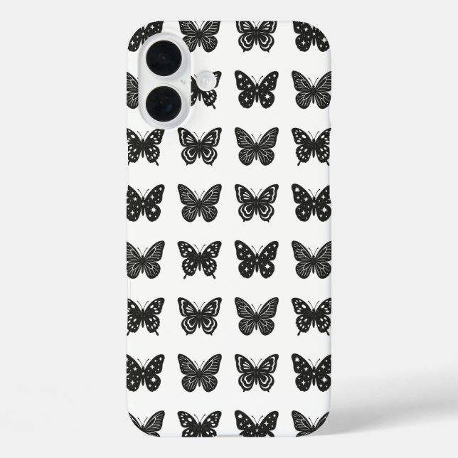 Funda iPhone 16 Plus Mariposas (Reverso )