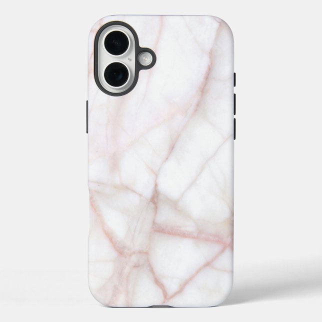 Funda iPhone 16 Plus Mármol blanco (Reverso )
