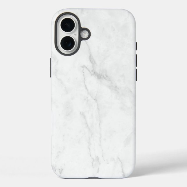 Funda iPhone 16 Plus Mármol Blanco (Reverso )
