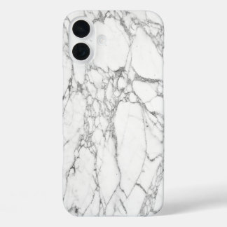 Funda iPhone 16 Plus Mármol blanco