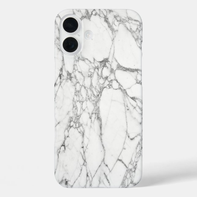 Funda iPhone 16 Plus Mármol blanco (Reverso )
