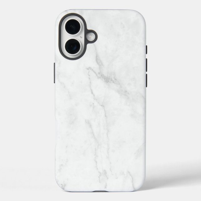 Funda iPhone 16 Plus Mármol Blanco (Reverso )
