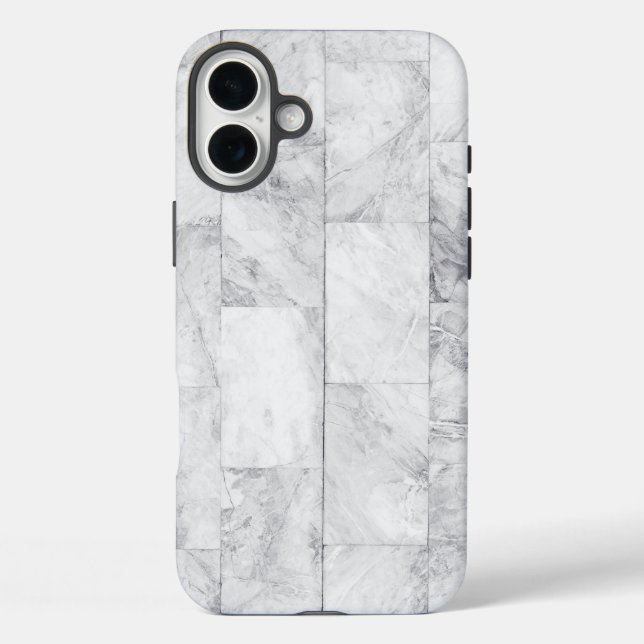 Funda iPhone 16 Plus Mármol blanco (Reverso )