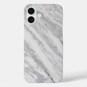 Funda iPhone 16 Plus Mármol blanco elegante
