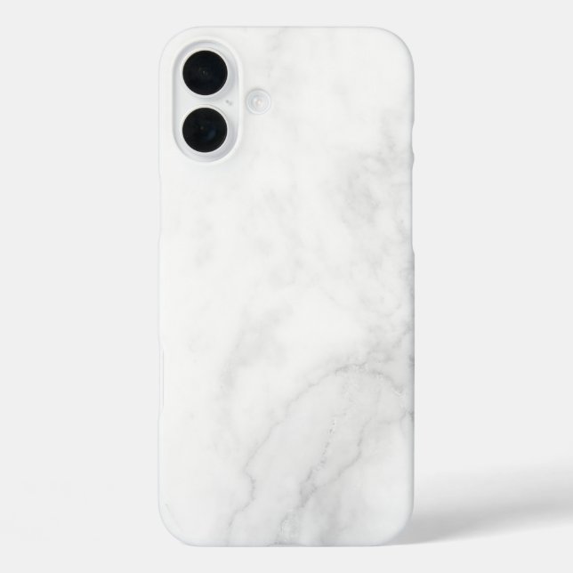 Funda iPhone 16 Plus Mármol Blanco Moderno (Reverso )