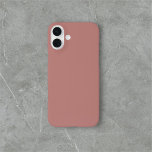 Funda iPhone 16 Plus Marrón simple Minimalista<br><div class="desc">Sencillo color marrón sólido.</div>