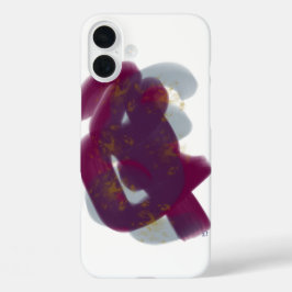 Funda iPhone 16 Plus Material gráfico de abstracto mínimo colorido