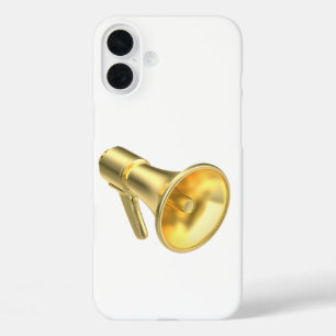 Funda iPhone 16 Plus Megáfono de oro