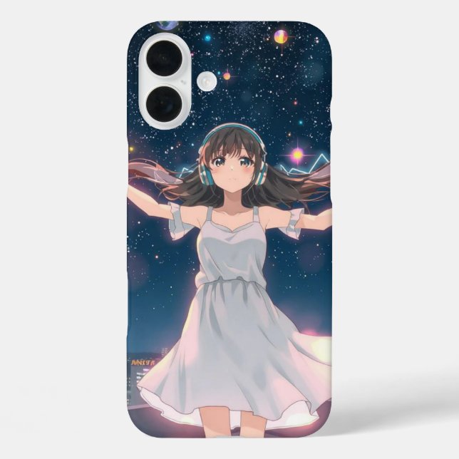 Funda iPhone 16 Plus Melodías de Medianoche (Reverso )