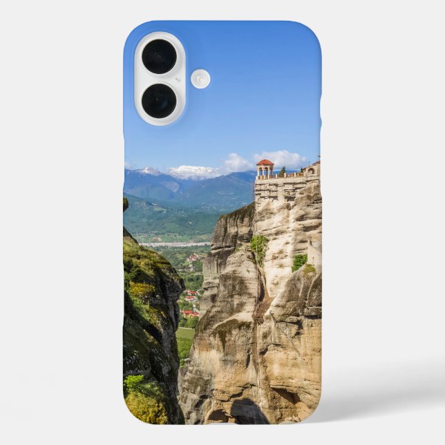 Funda iPhone 16 Plus Meteora Monasteries Greece – Iconic Cliffside Rock (Reverso )