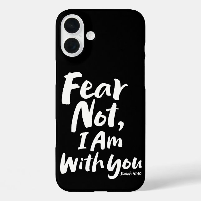 Funda iPhone 16 Plus MIEDO NO, ESTOY contigo - Esperanza Cristiana Dios (Reverso )