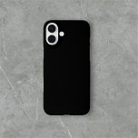 Funda iPhone 16 Plus Minimalista simple negro<br><div class="desc">Sencillo negro sólido.</div>