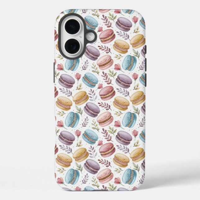 Funda iPhone 16 Plus Modern Fun Sweet Macaroons (Reverso )