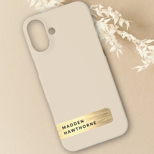Funda iPhone 16 Plus Moderna Moda Metalizado de Faux de oro elegante ce (Subido por el creador)