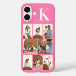 Funda iPhone 16 Plus Moderno 8 Foto Rosa