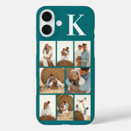 Funda iPhone 16 Plus Moderno 8 Foto Verde Acuario