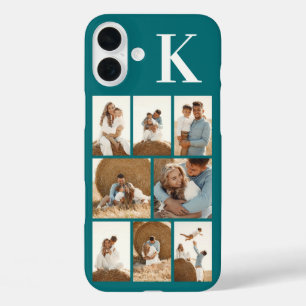 Funda iPhone 16 Plus Moderno 8 Foto Verde Acuario