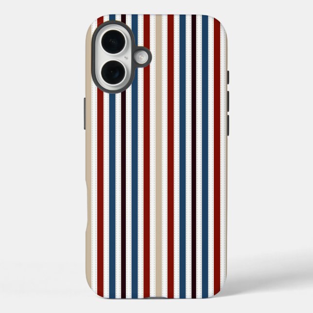 Funda iPhone 16 Plus  Moderno Chic Rayado (Reverso )
