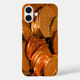 Funda iPhone 16 Plus Monedas de cobre y plata