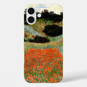 Funda iPhone 16 Plus Monet - Campos de amapolas en un hueco cerca de Gi