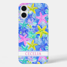 Monograma de Estrella de Mar Acuarela