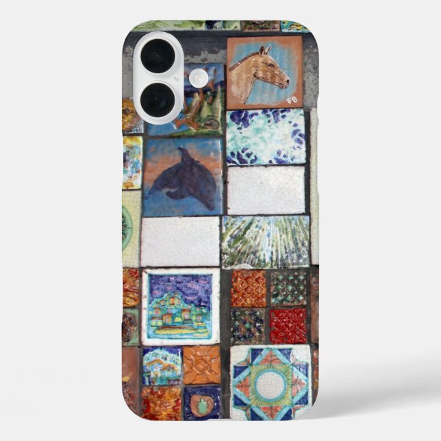 Funda iPhone 16 Plus mosaico italiano (Reverso )