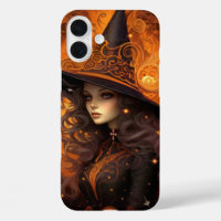 MUJER DE CARTAS DE TAROT NARANJA GÓTICA ESPELUZNAN