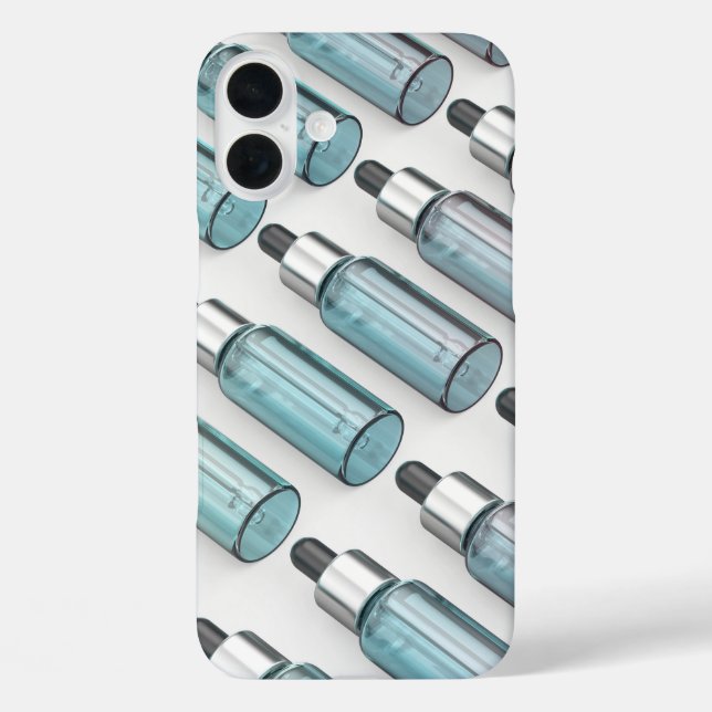 Funda iPhone 16 Plus Múltiples filas de botellas de gafas (Reverso )