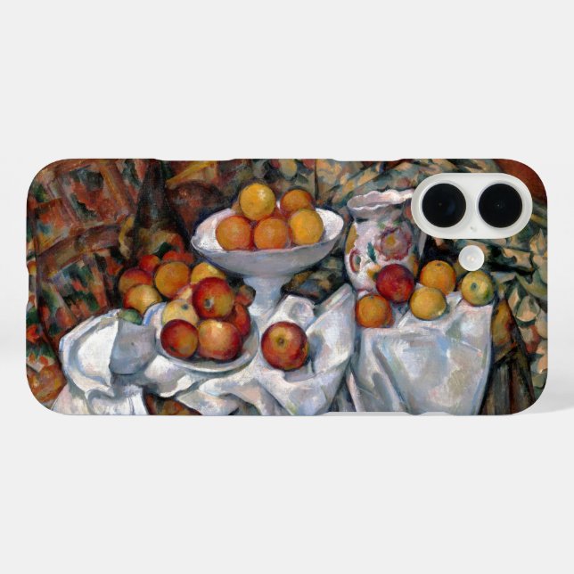 Funda iPhone 16 Plus Naranjas de la vida: Paul Cezanne Pining Art (Reverso  (Horizontal))