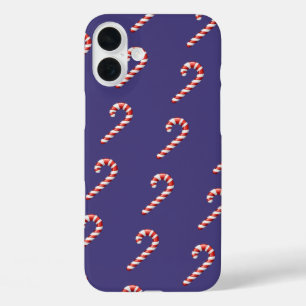Funda iPhone 16 Plus Navidades Candy Cane