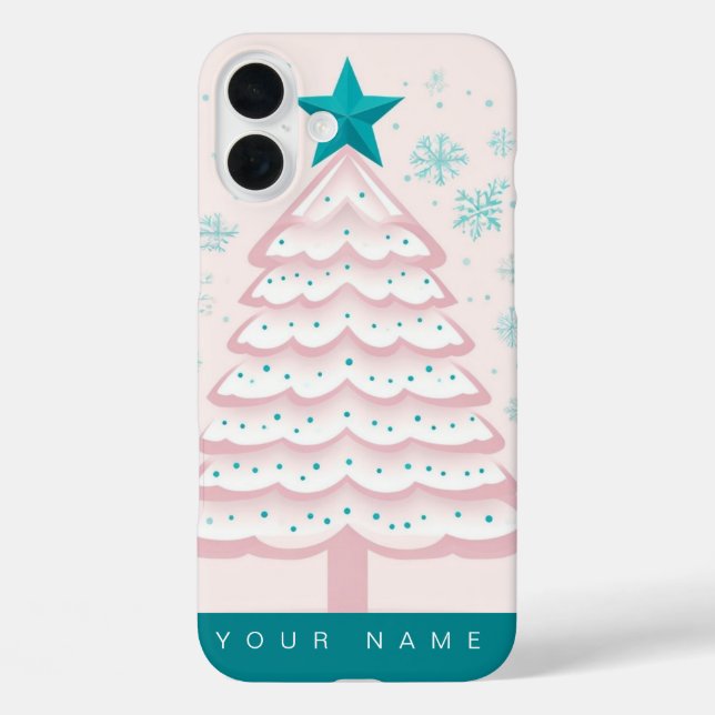 Funda iPhone 16 Plus Navidades Pastel (Reverso )