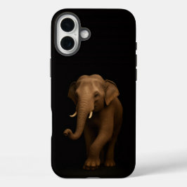 Funda iPhone 16 Plus Negro 4 Luxe iPhone 16 Plus, Elefante Indio