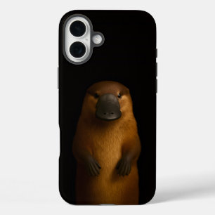 Funda iPhone 16 Plus Negro 4 Luxe iPhone 16 Plus, Elegante Ornitorrinco