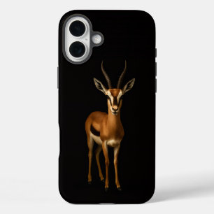Funda iPhone 16 Plus Negro 4 Luxe iPhone 16 Plus, Gazella Elegante