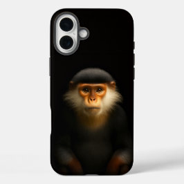 Funda iPhone 16 Plus Negro 4 Luxe iPhone 16 Plus, Langur Douc Rojo