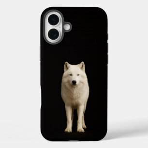 Funda iPhone 16 Plus Negro 4 Luxe iPhone 16 Plus, Lobo Ártico Marfil