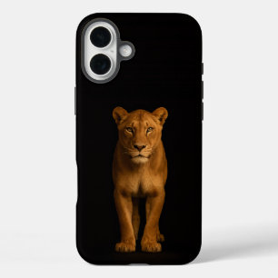 Funda iPhone 16 Plus Negro 4 Luxe iPhone 16 Plus, Noble Lioness