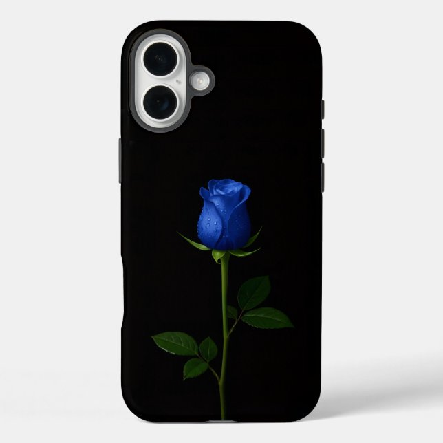 Funda iPhone 16 Plus Negro 4 Luxe iPhone 16 Plus, Rosa Azul Medianoche (Reverso )