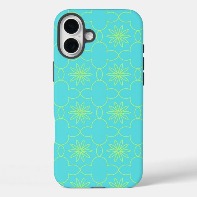Funda iPhone 16 Plus Neon Flora (Reverso )