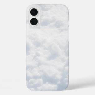Funda iPhone 16 Plus Nieve brillante negra y blanca