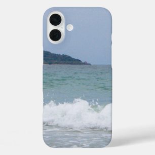 Funda iPhone 16 Plus Nieve brillante negra y blanca