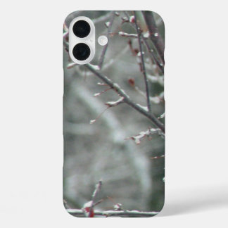 Funda iPhone 16 Plus Nieve brillante negra y blanca