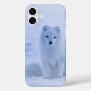 Funda iPhone 16 Plus Nieve brillante negra y blanca