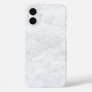 Funda iPhone 16 Plus Nieve brillante negra y blanca