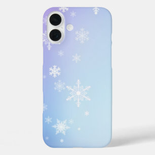 Funda iPhone 16 Plus Nieve brillante negra y blanca