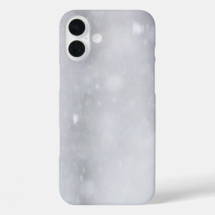 Funda iPhone 16 Plus Nieve brillante negra y blanca